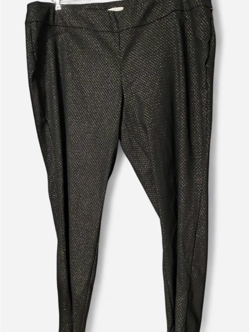 Charter Club Metallic Black Dress Pants with Subtle Sheen